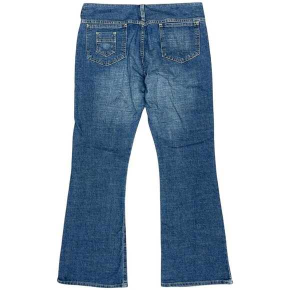 Women's AMERICAN EAGLE Five-Pocket Low-Rise Bootcut Jeans- Size 12 - Picture 4 of 14